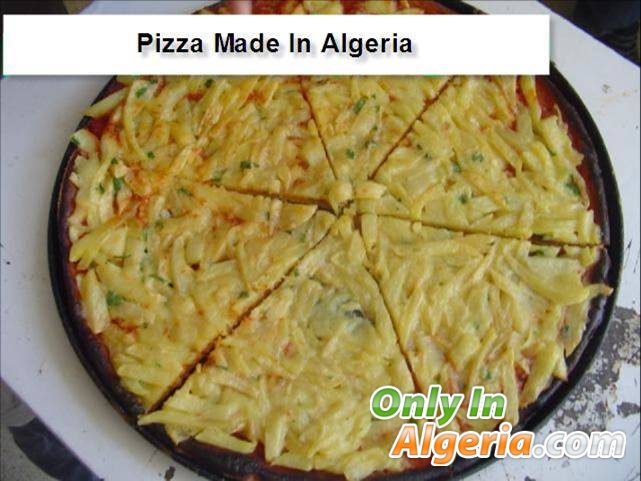 Pizza made in algeria 